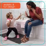 Summer My Size Potty Lights and Songs Transitions, White – Realistic Potty Training Toilet with Interactive Handle that Plays Music for Kids, Removable Potty Topper/Pot, Wipe Compartment, Splash Guard - Image 9